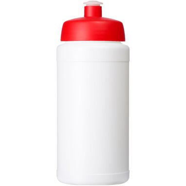 Спортивна пляшка Baseline із переробленої сировини об'ємом 500 мл., колір білий, червоний - 21044496- Фото №2