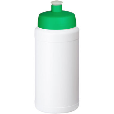 Спортивна пляшка Baseline із переробленої сировини об'ємом 500 мл., колір білий, зелений - 21044498- Фото №1
