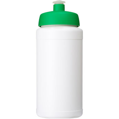Спортивная бутылка Baseline из переработанного сырья объемом 500 мл., цвет белый, зеленый - 21044498- Фото №2