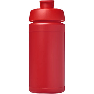 Спортивная бутылка Baseline из переработанного сырья объемом 500 мл с откидной крышкой, цвет красный - 21046121- Фото №2