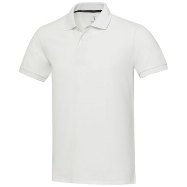 Сорочка-поло Aware™ унісекс з короткими рукавами із переробленого матеріалу, колір білий  розмір XS - 37539010- Фото №1