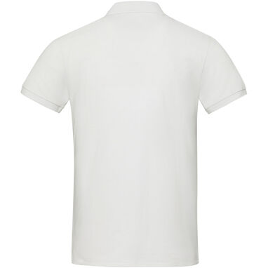 Рубашка-поло Aware™ унисекс с короткими рукавами из переработанного материала, цвет белый  размер XS - 37539010- Фото №3