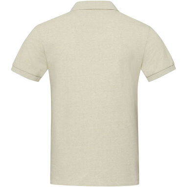 Рубашка-поло Aware™ унисекс с короткими рукавами из переработанного материала, цвет бежевый  размер XS - 37539070- Фото №3