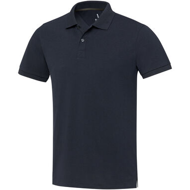 Рубашка-поло Aware™ унисекс с короткими рукавами из переработанного материала, цвет синий  размер XS - 37539550- Фото №1