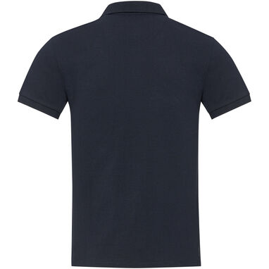 Рубашка-поло Aware™ унисекс с короткими рукавами из переработанного материала, цвет синий  размер XS - 37539550- Фото №3