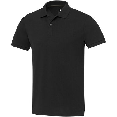 Рубашка-поло Aware™ унисекс с короткими рукавами из переработанного материала, цвет черный  размер XS - 37539900- Фото №1