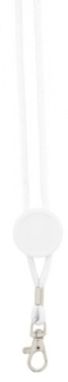 Шнурок для бейджа Perux, цвет белый - AP741990-01- Фото №1