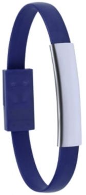 Браслет-зарядный кабель Beth, цвет синий - AP781138-06- Фото №1