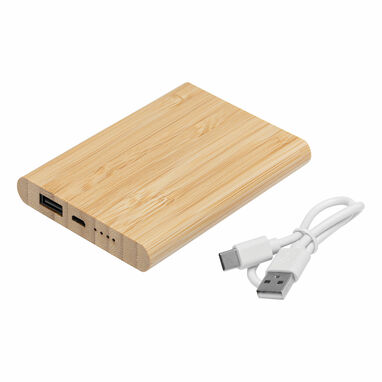 Powerbank BAMBOO EVOLUTION, колір коричневий - 56-1107382- Фото №1