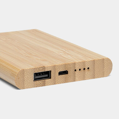 Powerbank BAMBOO EVOLUTION, колір коричневий - 56-1107382- Фото №6