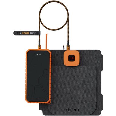 Xtorm XR2S28 SolarBooster складана сонячна панель потужністю 28 Вт, колір чорний - 12441590- Фото №4