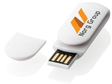 Накопитель USB 64GB, цвет белый - 12391320- Фото №1