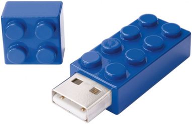 Накопичувач USB  64GB, колір синій - 12391400- Фото №1