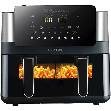 Prixton Cook Organics аэрогриль с двумя конвекторами на 8 л, цвет сплошной черный - 1PA18490- Фото №1
