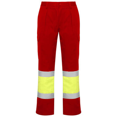 Зимние брюки повышенной видимости с несколькими карманами, цвет rojo laboral, amarillo flúor - HV930161601221- Фото №1