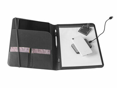 EMERGE FOLDER II Папка A4 из 100% rPET 300D с эластичной застежкой черный - 93580-103- Фото №1