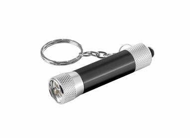 RE-LERGAN Алюминиевый брелок с 3-светодиодным фонариком черный - 95092-103- Фото №3