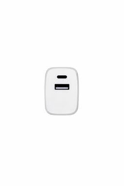 WEGENER Адаптер живлення з портом USB-A потужністю 18 Вт та USB-C потужністю 20 Вт із переробленого АБС-пластику (100% rABS) білий - 97186-106- Фото №3 WEGENER Адаптер живлення з портом USB-A потужністю 18 Вт та USB-C потужністю 20 Вт із переробленого АБС-пластику (100% rABS) білий - 97186-106- Фото №3
