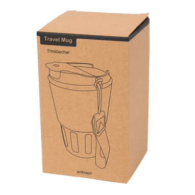 Термокружка TRAVEL MUG, колір антрацит - 56-0304559- Фото №11