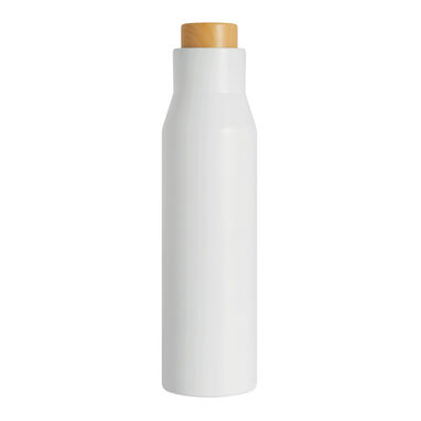 Вакуумная бутылка DRINK NOBLY, цвет белый - 56-0304606- Фото №2