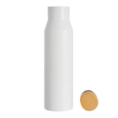 Вакуумная бутылка DRINK NOBLY, цвет белый - 56-0304606- Фото №3