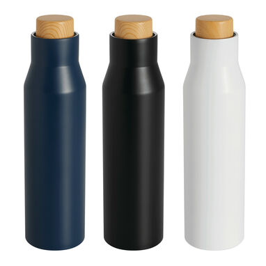 Вакуумная бутылка DRINK NOBLY, цвет тёмно-синий - 56-0304607- Фото №6