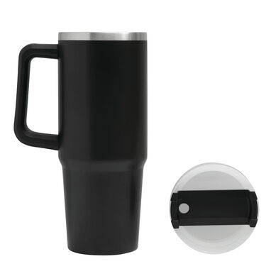 Термокружка DRINK DELUXE, колір чорний - 56-0304670- Фото №7