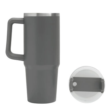 Термокружка DRINK DELUXE, колір сірий - 56-0304671- Фото №7