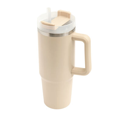Термокружка DRINK DELUXE, колір бежевий - 56-0304672- Фото №1