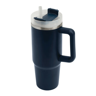 Термокружка DRINK DELUXE, колір темно-синій - 56-0304673- Фото №1