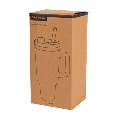 Термокружка DRINK DELUXE, колір темно-синій - 56-0304673- Фото №9