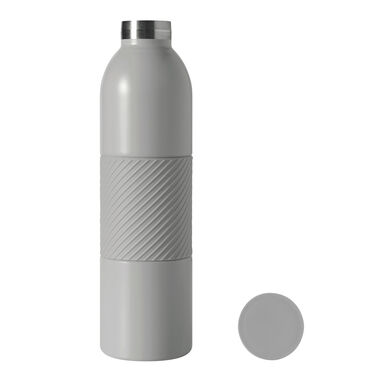 Бутылка с вакуумной изоляцией VACUGRIP, цвет серый - 56-0304692- Фото №3