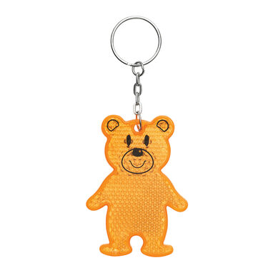 Світловідбиваючий брелок TEDDY, колір помаранчевий - 56-0402527- Фото №2