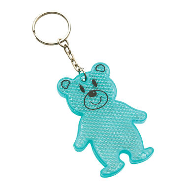 Светоотражающий брелок TEDDY, цвет бирюзовый - 56-0402529- Фото №1