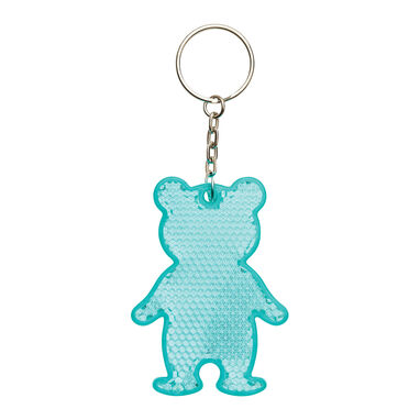 Светоотражающий брелок TEDDY, цвет бирюзовый - 56-0402529- Фото №3
