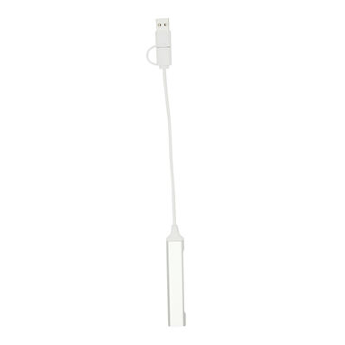 USB-хаб NETWORK, колір срібний - 56-1107386- Фото №2