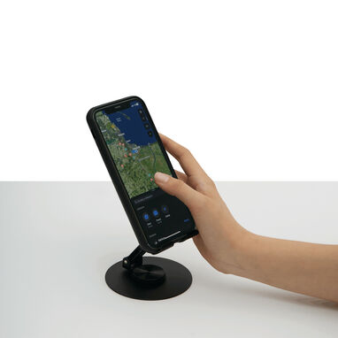Складний тримач для телефону DESK MASTER, колір чорний - 56-1107389- Фото №7