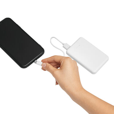 Powerbank POCKET ENERGY, колір білий - 56-1107394- Фото №1
