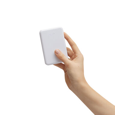 Powerbank POCKET ENERGY, колір білий - 56-1107394- Фото №2