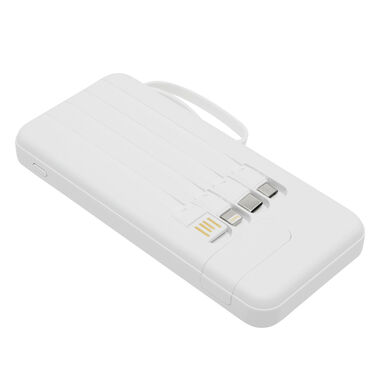 Powerbank MULTI CHARGE, колір білий - 58-8105024- Фото №2