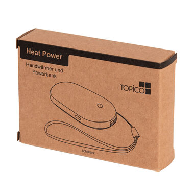 Powerbank і кишенькова грілка HEAT POWER, колір чорний - 58-8105025- Фото №11