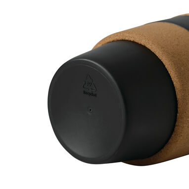 Термокружка TRAVEL GRIP, колір чорний - 56-0304565- Фото №13