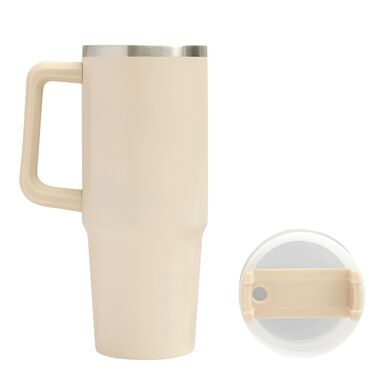 Термокружка DRINK DELUXE, колір бежевий - 56-0304672- Фото №19