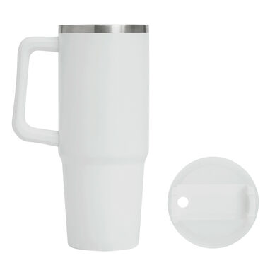 Термокружка DRINK DELUXE, колір білий - 56-0304678- Фото №16