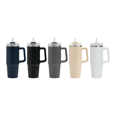 Термокружка DRINK DELUXE, колір білий - 56-0304678- Фото №18