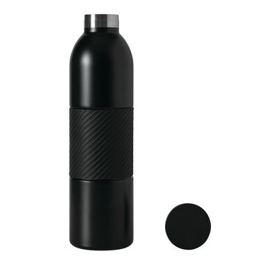 Бутылка с вакуумной изоляцией VACUGRIP, цвет чёрный - 56-0304690- Фото №8