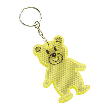 Светоотражающий брелок TEDDY, цвет желтый - 56-0402528- Фото №4