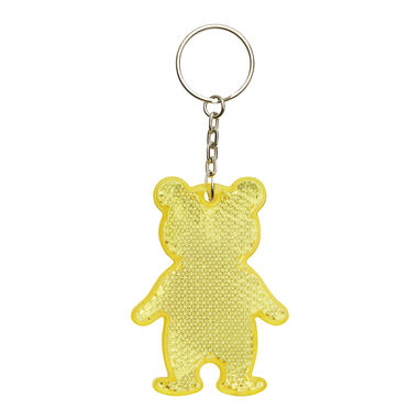 Светоотражающий брелок TEDDY, цвет желтый - 56-0402528- Фото №6