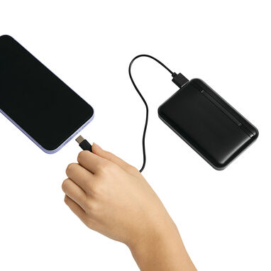 Powerbank POCKET POWER, колір чорний - 56-1107296- Фото №17