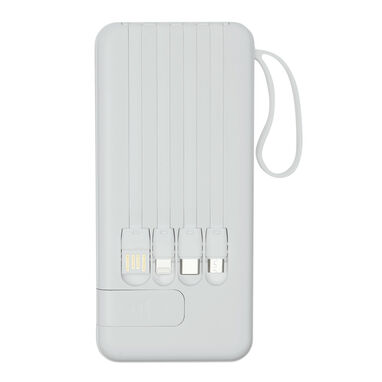 Powerbank MULTI CHARGE, колір білий - 58-8105024- Фото №14